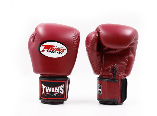Twins Special BGVL 3 Bokshandschoenen - Echt Leer - Maroon - Wijnrood