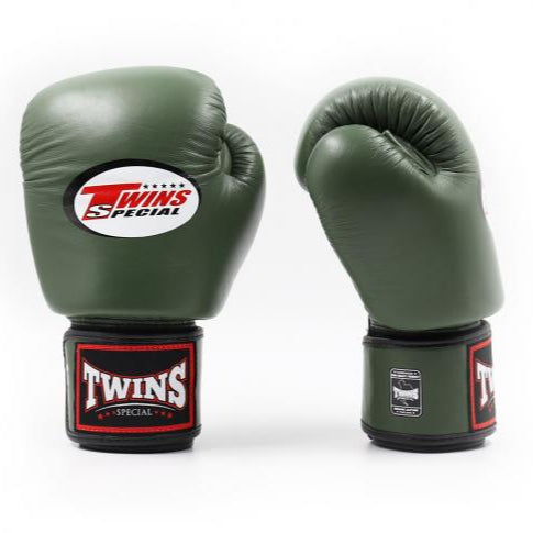Twins Special BGVL 3 Bokshandschoenen - Echt Leer - Olijfgroen