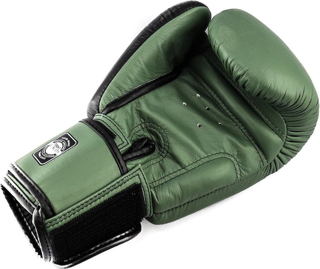 Twins Special BGVL 8 Bokshandschoenen - Echt Leer - Groen / Zwart