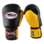 Twins Special BGVL 3 Bokshandschoenen - Echt Leer - Zwart / Geel