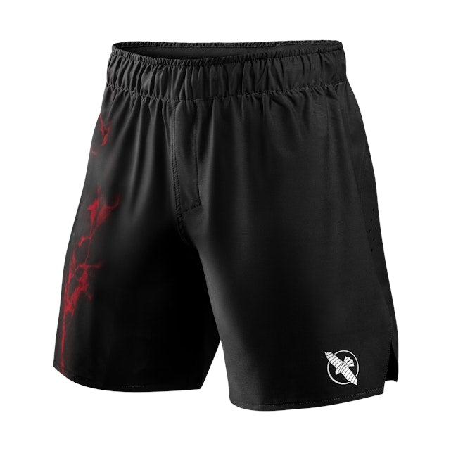 Hayabusa UFC BJJ Heren Grappling Shorts - Zwart / Rood