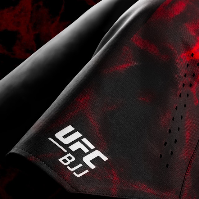 Hayabusa UFC BJJ Heren Grappling Shorts - Zwart / Rood