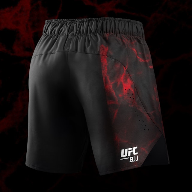 Hayabusa UFC BJJ Heren Grappling Shorts - Zwart / Rood