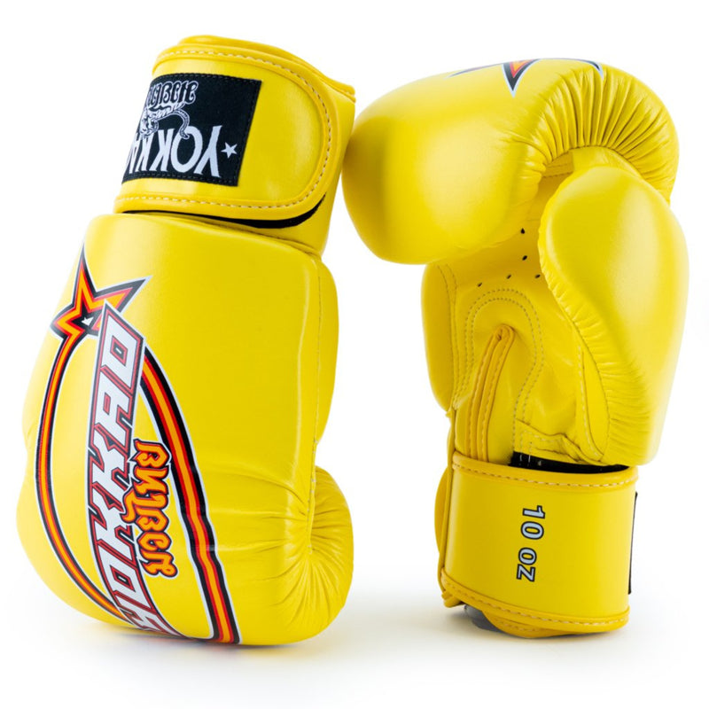 Yokkao Vertical Bokshandschoenen - Microfiber Leer - Geel